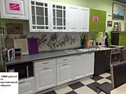 Модная кухня в стиле прованс "Палермо" Ярко-белый глянец, удобное построение под отдельную плиту, надежная фурнитура, цена от 39900 руб.